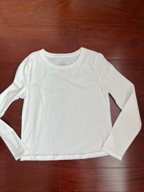 wonder nation White Long-Sleeve Crew Neck Tee